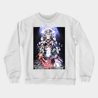 Fullmetal Alchemist Movie Poster (Red and Blue Title) Crewneck Sweatshirt